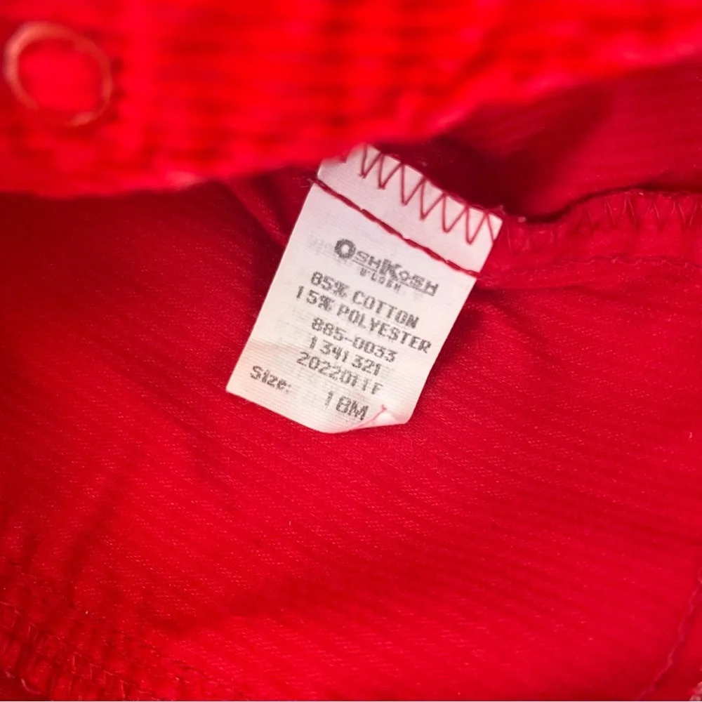 Vintage OshKosh Kennel Klub Corduroy Overalls Size 18 months Made in USA